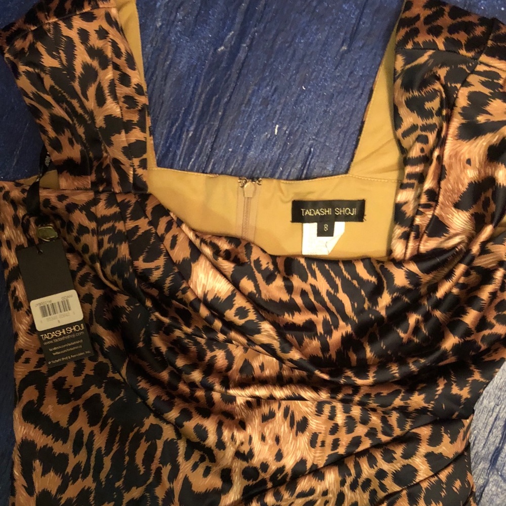 NWT Tadashi Shoji Leopard Dress Size 8